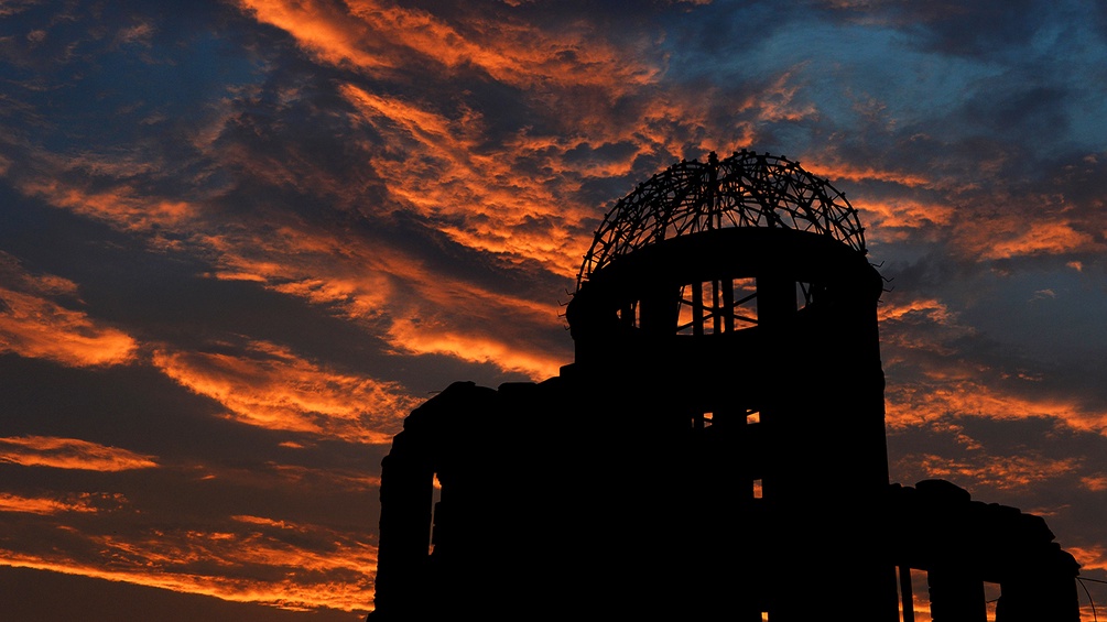 Das Friedensdenkmal in Hiroshima