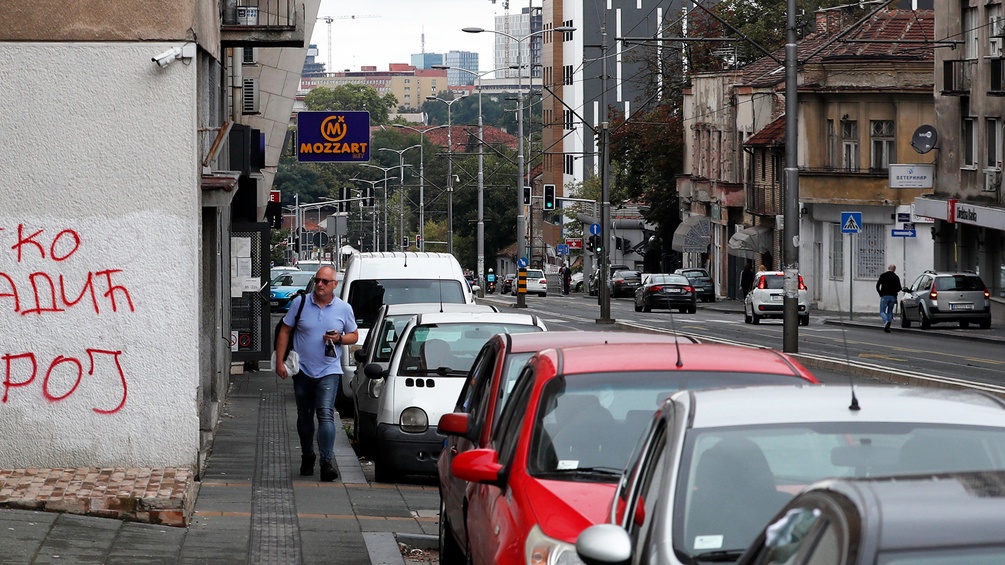 Straße in Belgrad