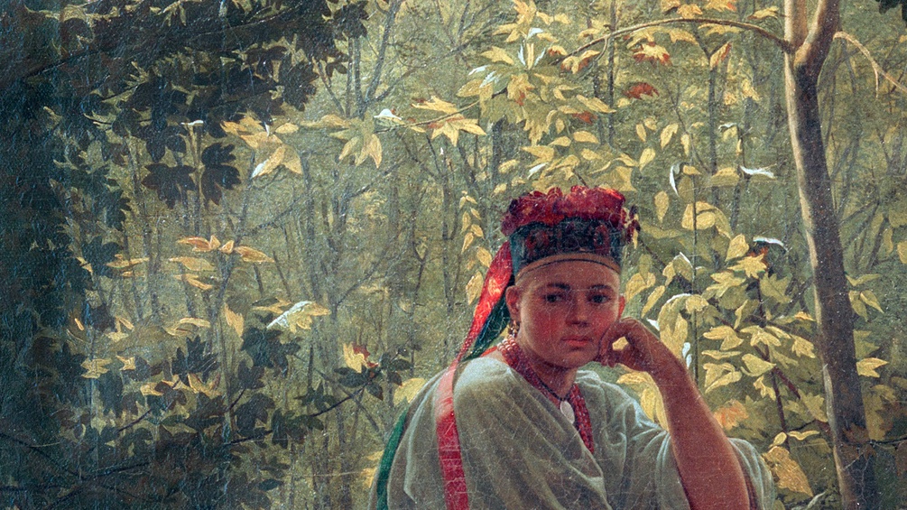 Gemälde "Die junge Ukrainerin", Ausschnitt