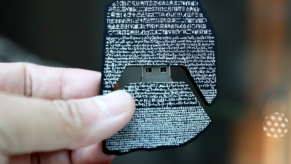 Rosetta-Stein als USB-Stick