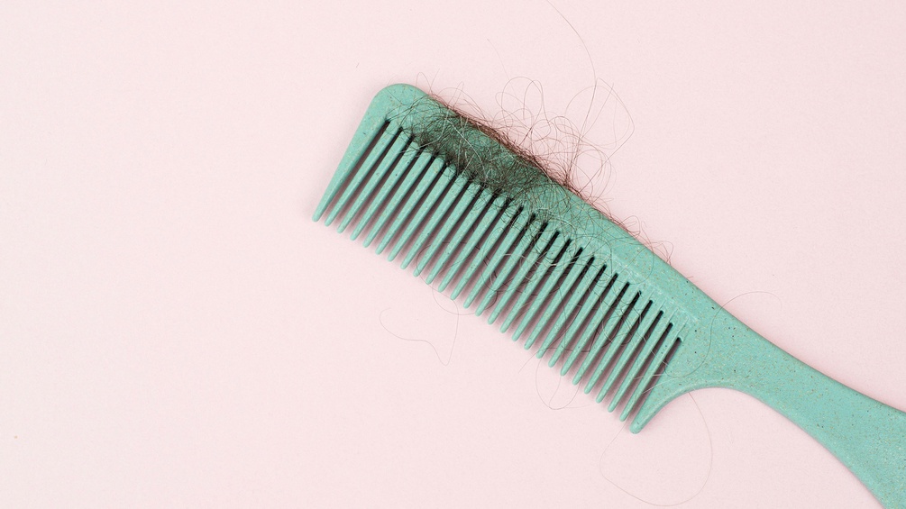 Kamm mit Haaren