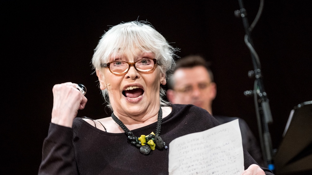 Vera Borek bei der Ö1 Hörspielgala 2017