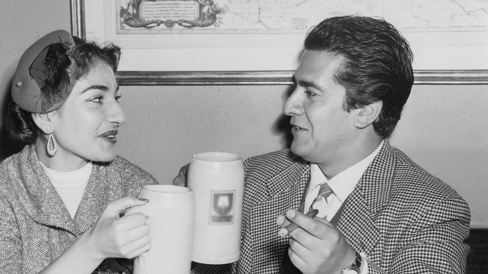Maria Callas und di Stefano 1955