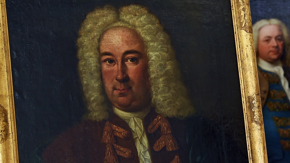 Ein Gemälde des Georg Friedrich Händel