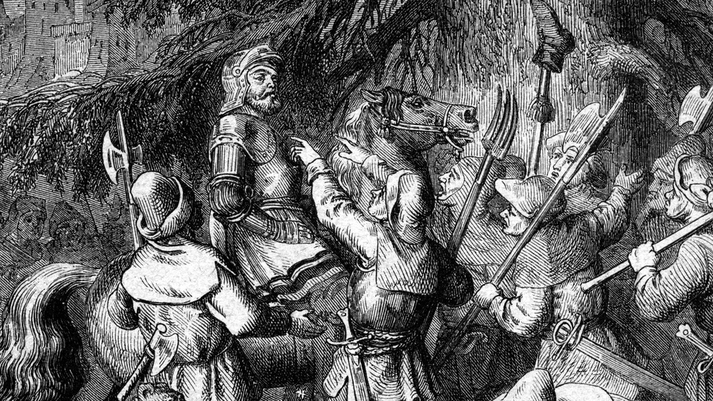 Ausschnitt eines Historienbildes zum Bauernkrieg 1525
