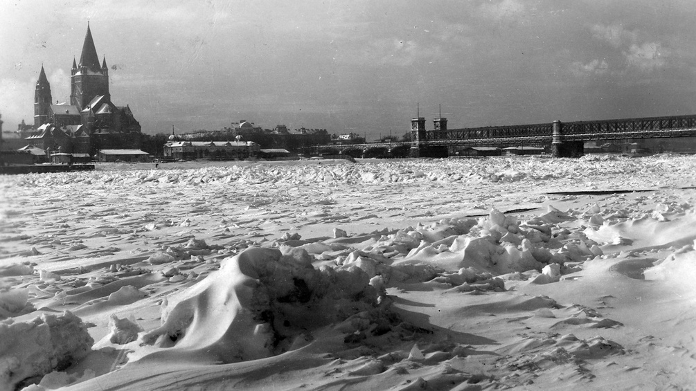 Der Eisstoß 1929, Richtung Leopoldstadt