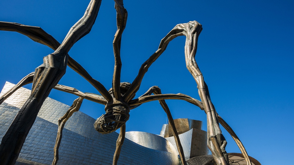 "Maman" von Louise Bourgeois vor den Guggenheim-Museum in Bilbao