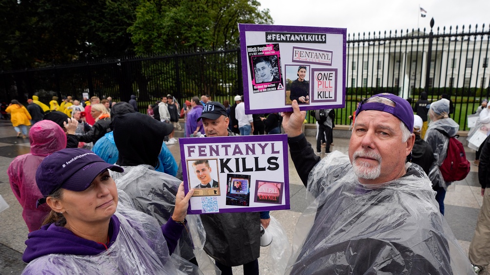 Demonstration gegen Fentanyl in den USA