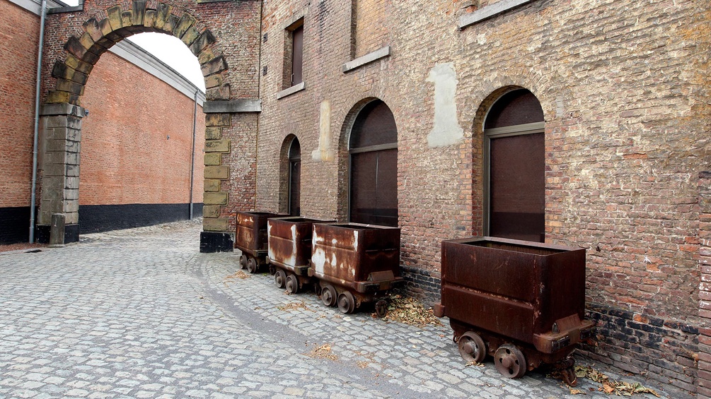 Alte Kohlenwagen in Belgien
