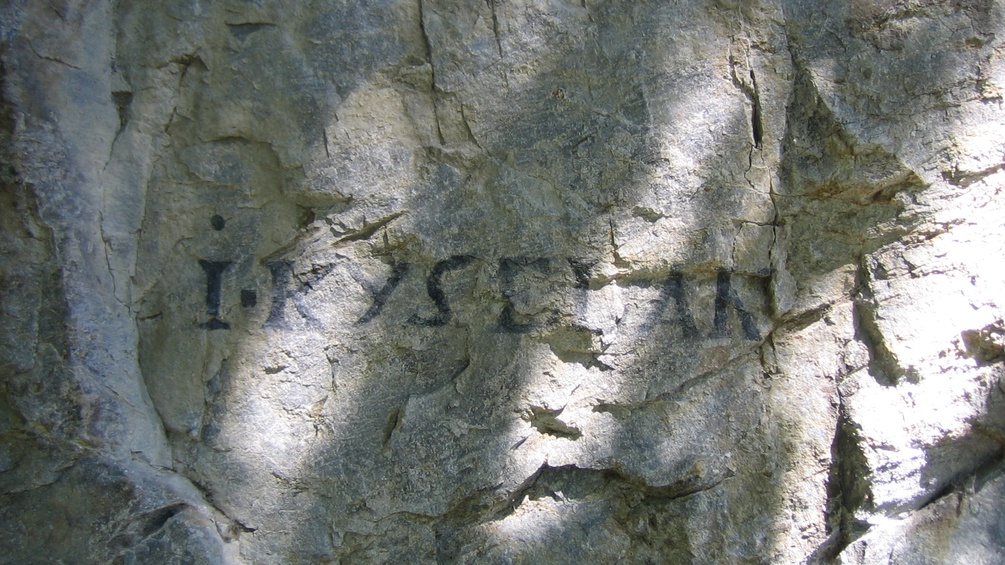 GEMEINFREI Wandmalerei von Joseph Kyselak