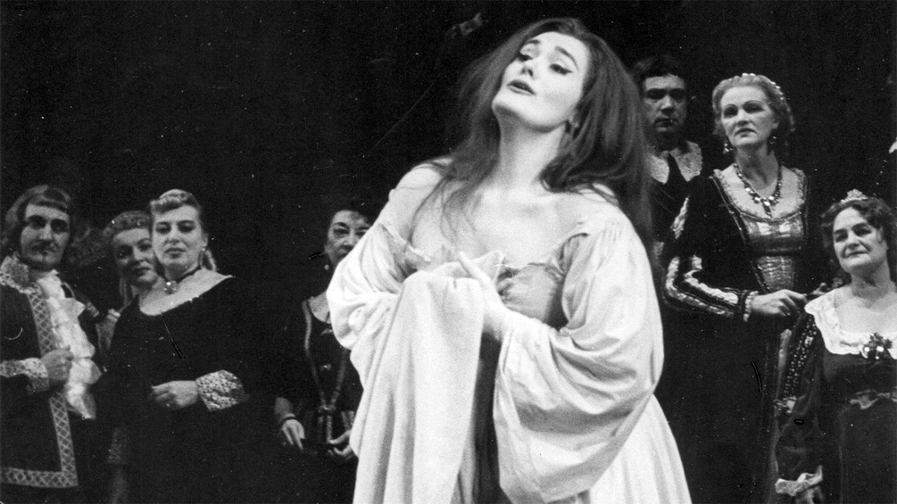 Joan Sutherland in der Hauptrolle "Lucia di Lammermoor", 1962