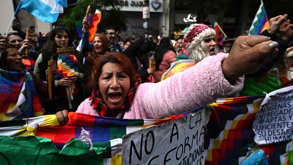 Protest in der Jujuy-Regien, Argentinien