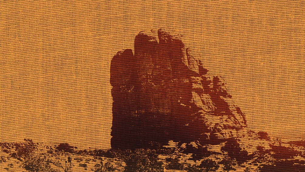 Karge Wüstenlandschaft, Ausschnitt des Buchcovers