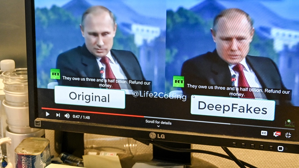 Deepfake-Beispiel mit Putin