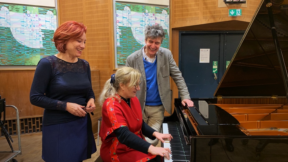 Irene Suchy,Gerhard Krammer und die Pianistin Galina Vracheva