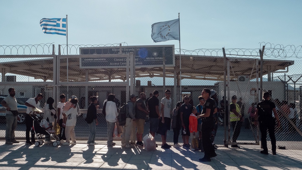 ILIR TSOUKO Grenze und Flüchtlinge in Samos, Griechenland