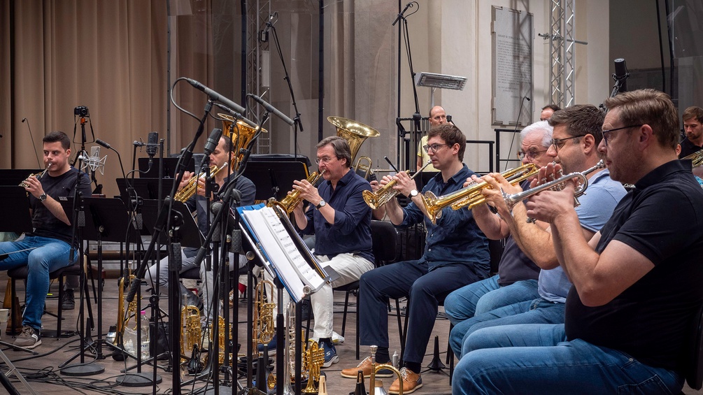 The Philharmonic Brass bei Aufnahmen