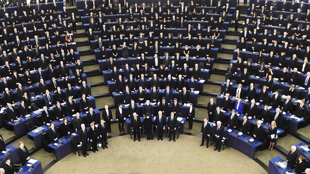 Plenarsal des EU-Parlaments in Straßburg