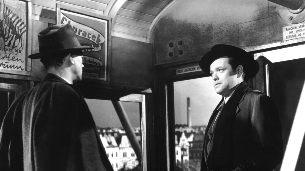 Szene aus "Der Dritte Mann": Joseph Cotton und Orson Welles