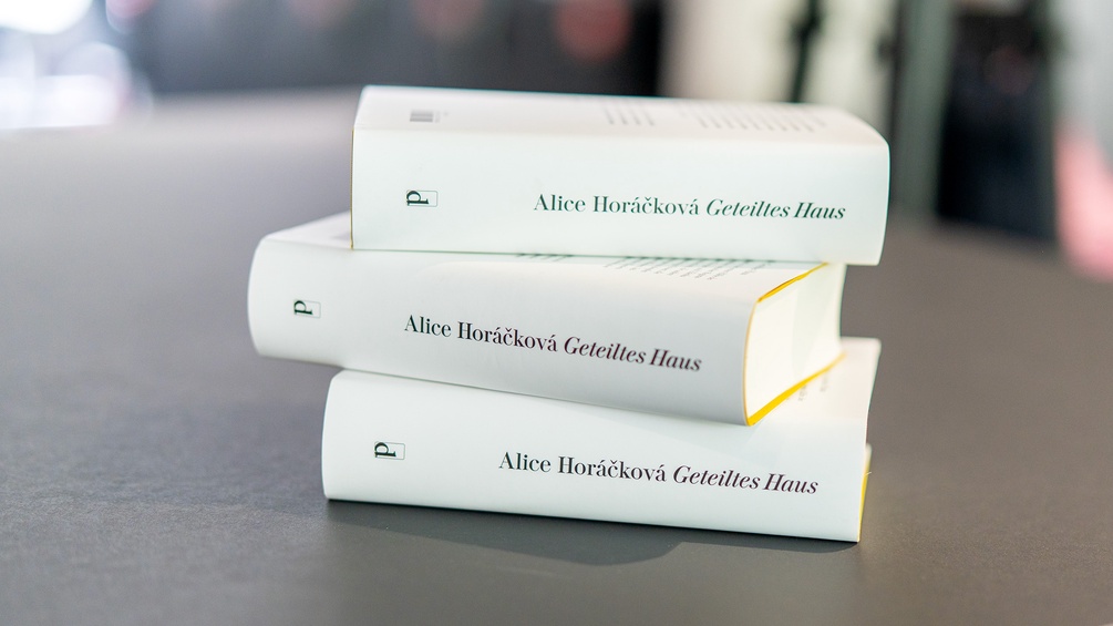 Bücherstapel: "Geteiltes Haus"