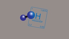 Illustration von Wasserstoff.