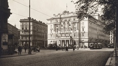 Hotel Métropole - Blick vom Franz-Josefs-Kai, um 1920