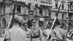 Britische Soldaten in Graz, 1945