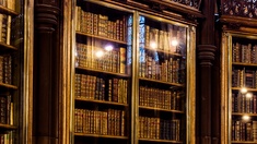 Bücherregal mit alten Büchern