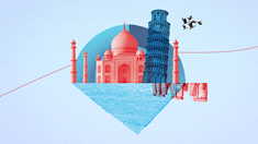 Taj Mahal, Schiefer Turm und Stonehenge