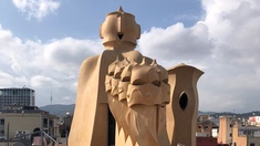 Dachlandschaft in Barcelona, Antoni Gaudí 