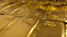 Goldbarren in der Schweiz.