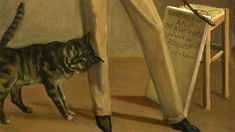 "Der König der Katzen", Ausschnitt von Balthus