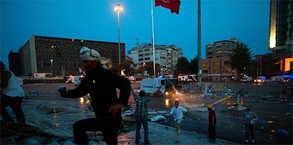 Der geräumte Taksim-Platz in Istanbul