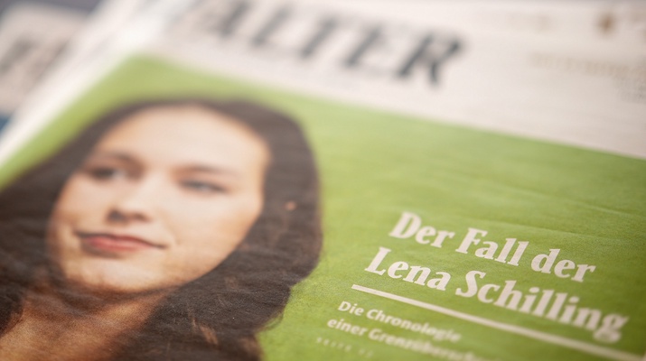 Titelblatt des "Falters": Der Fall Lena Schilling