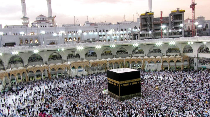 Kaaba im Zentrum Mekkas