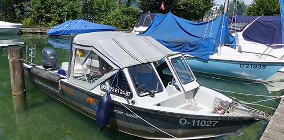 Nach getaner Arbeit im Hafen von Seewalchen