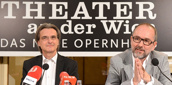 (C) APA, FOHRINGER Roland Geyer und Thomas Drozda präsentieren Spielplan