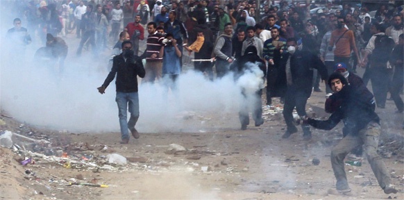 Straßenschlacht in Kairo