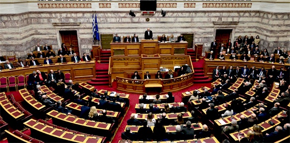 Plenarsaal des griechischen Parlaments