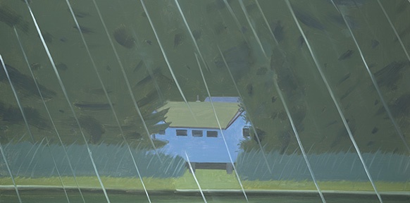 Alex Katz, Rain, 1989 (Ausschnitt)