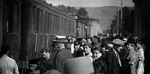 L'Arrivée d'un train en gare de La Ciotat