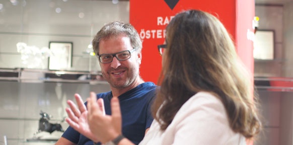 Gespräch auf der Literaturbühne