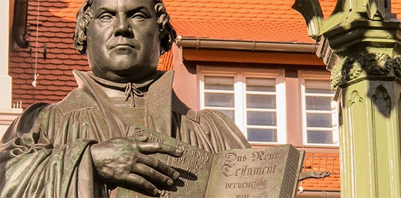 Martin-Luther-Statue in Wittenberg