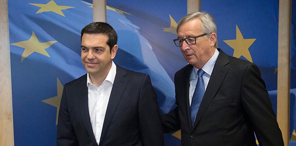 Alexis Tsipras und Jean-Claude Juncker