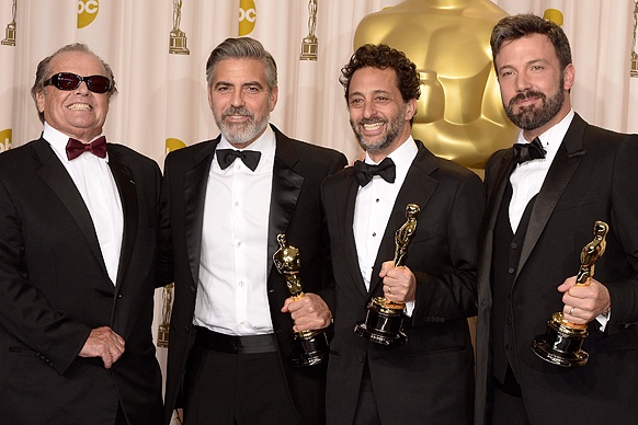 Jack Nicholson, George Clooney, Grant Heslov und Ben Affleck