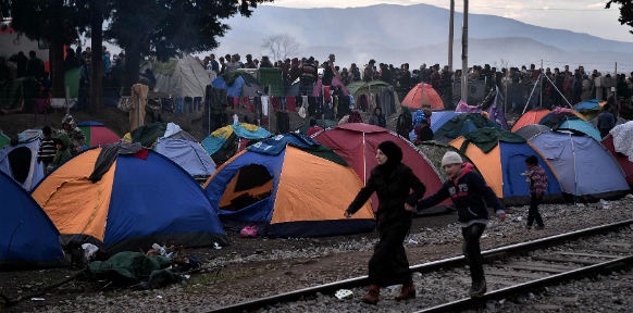 Flüchtlinge in Idomeni