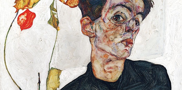 Selbstporträt von Egon Schiele