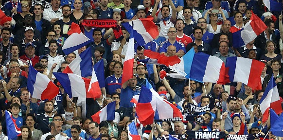 Französische Fußballfans