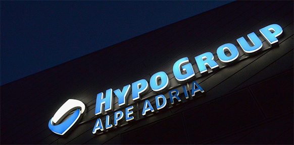 Das Konzerngebäude der Hypo Alpe-Adria Bank in Klagenfurt