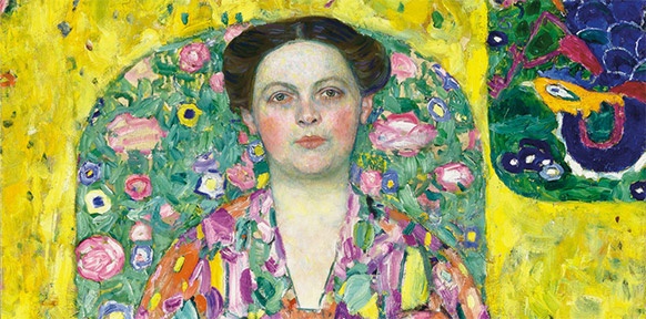 Gustav Klimt, Eugenia (Mäda) Primavesi, 1913/14 (Ausschnitt)